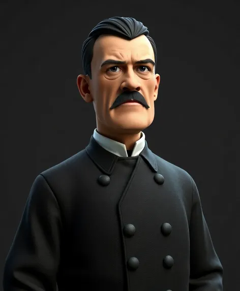 hitler 3d model standing