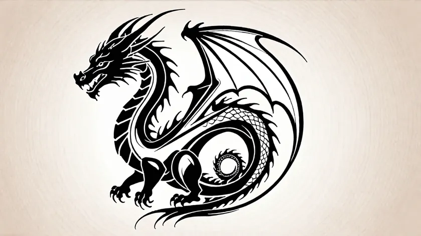 simple dragon tattoo