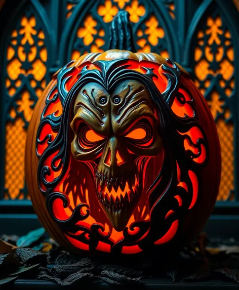 vampire pumpkin carving