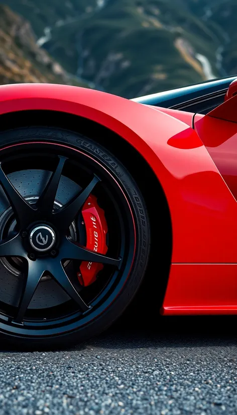 red brake calipers