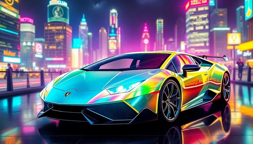 holographic lamborghini