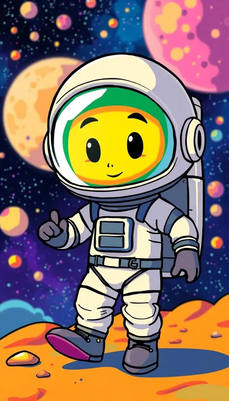 astronaut cartoon