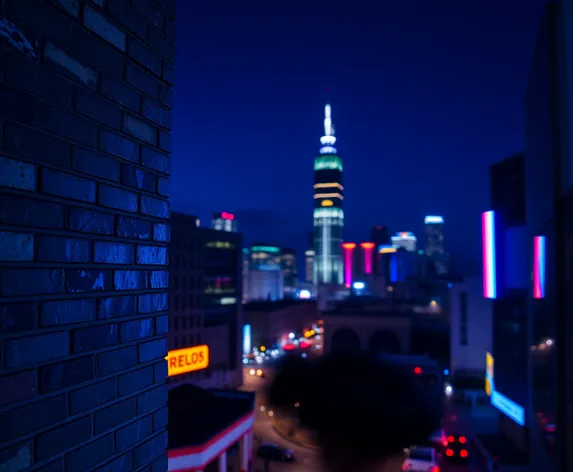 blue brick background