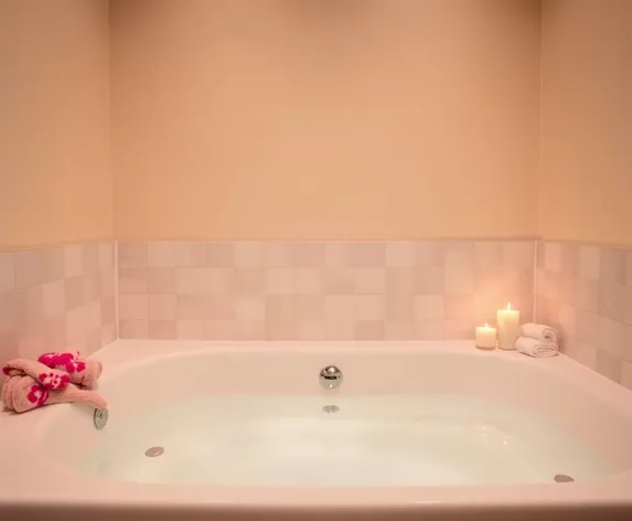 relaxing bath set up