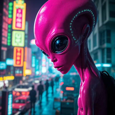 pink alien