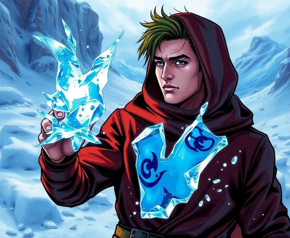 person with ice powers