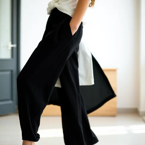 loose black pants with