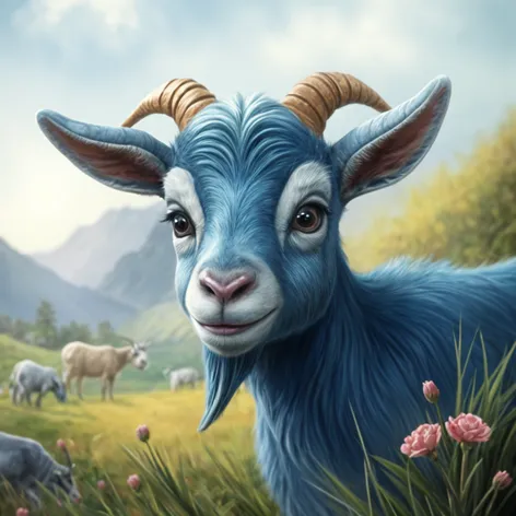 blue goat