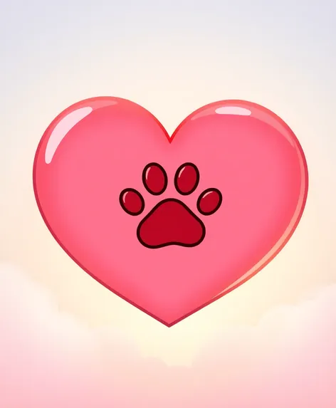 paw heart