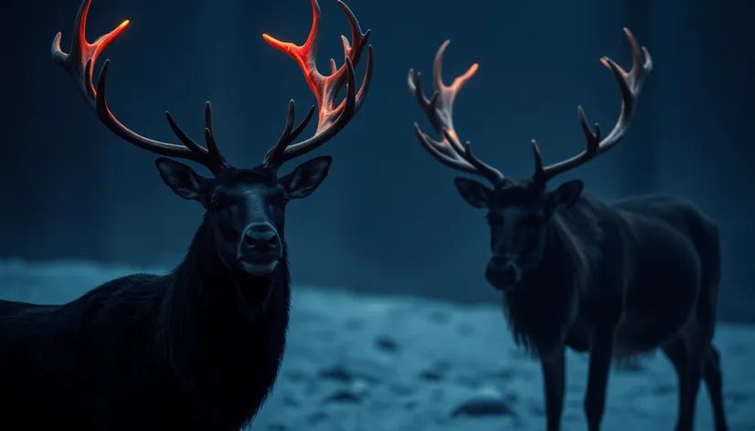 black reindeer