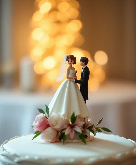 bride and groom cake