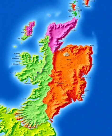 map of ireland and