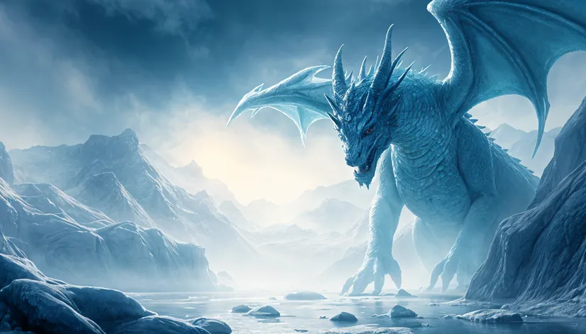 mythical epic ice dragon