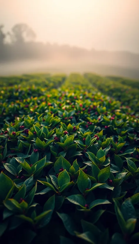 tea leaf fields