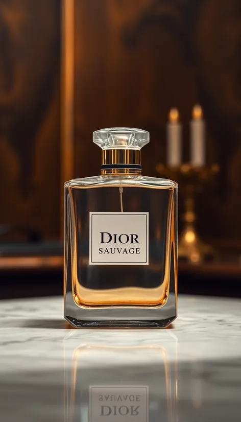 empty dior sauvage bottle