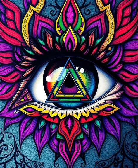 eye with triangle