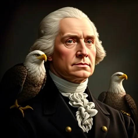 george washington with eagle