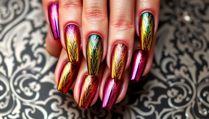 short coffin nails designs