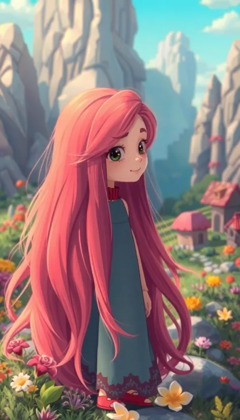 long haired cartoon