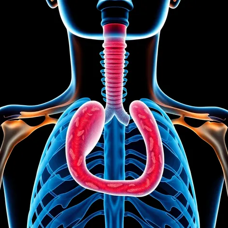 trace drawing of esophagus