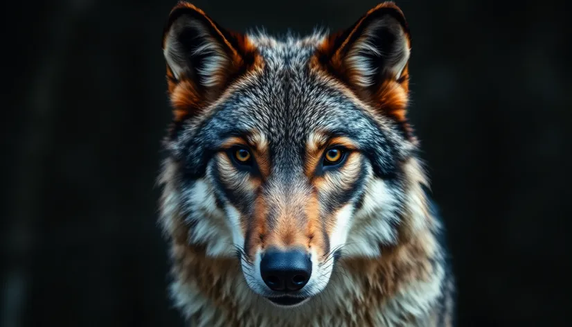 wolf front facing