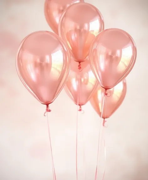 rose gold balloons