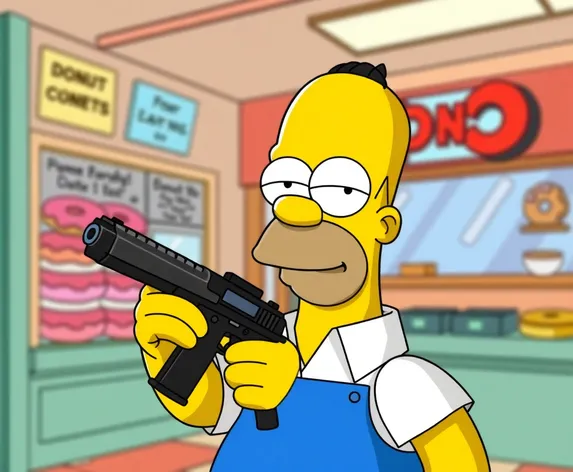 homer simpson gun