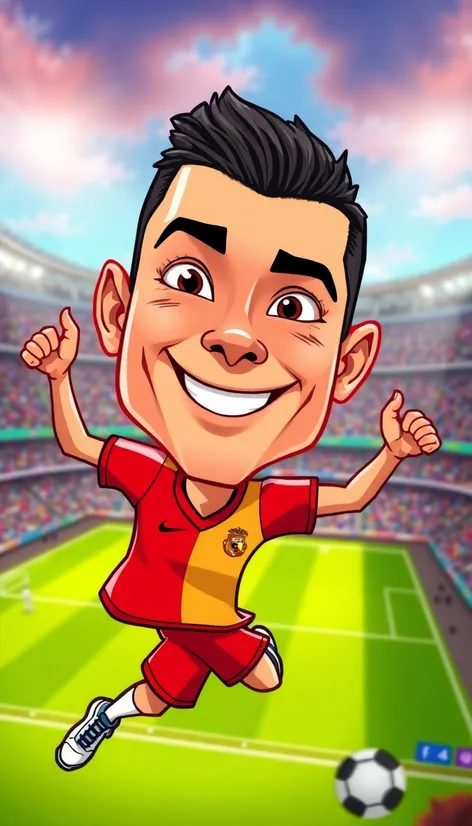 cristiano ronaldo in cartoon