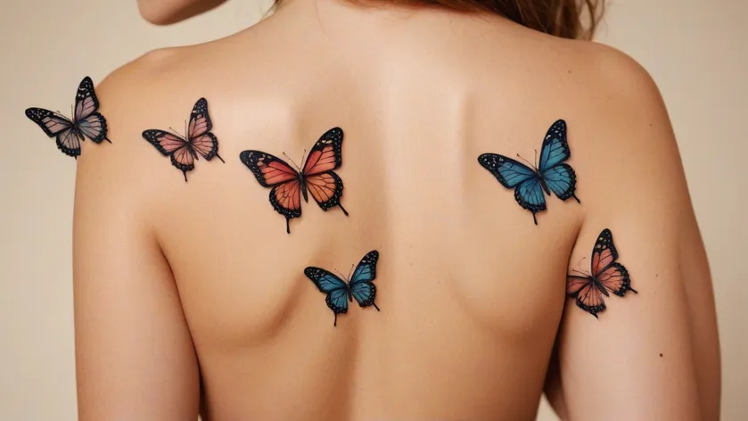 simple butterfly tattoos