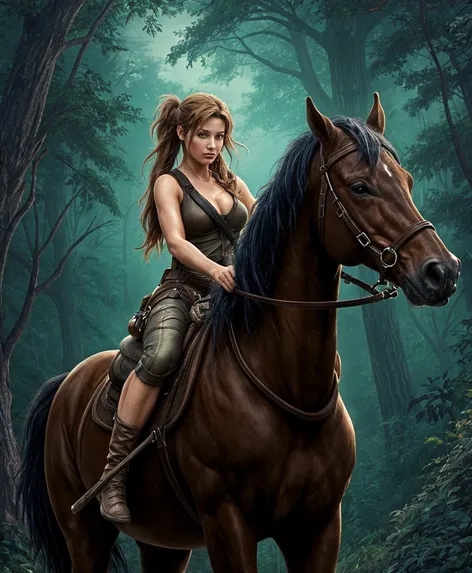 lara with a horse