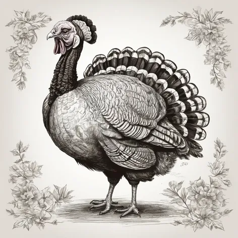 turkey cartoon drawing