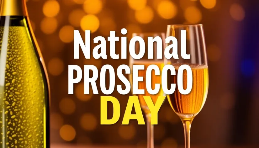 national prosecco day sign