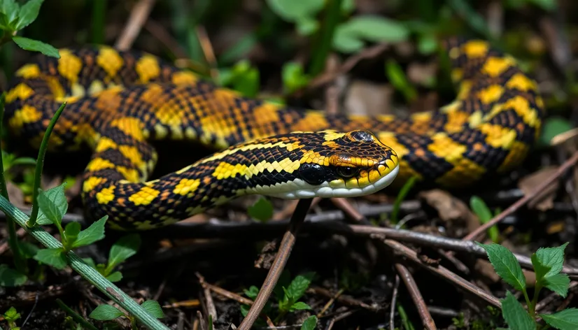 checkered garter snake