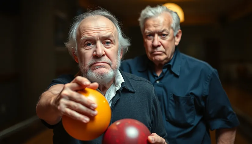 male bowling stock image