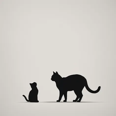 silhouette of a cat