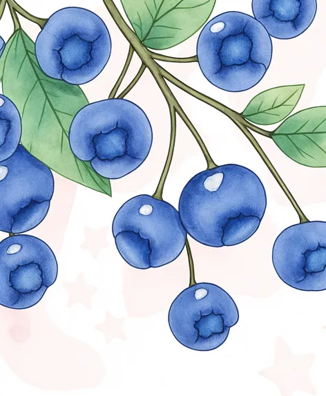 blueberry drawing