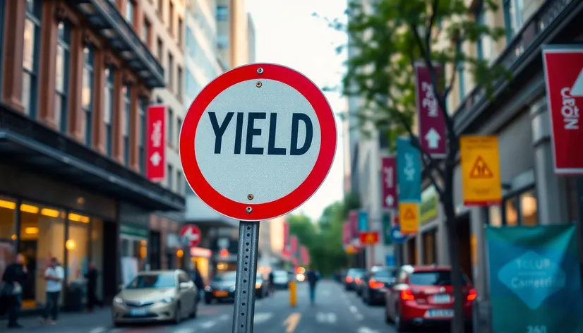 yield ahead sign