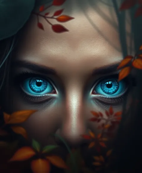 deep blue eyes