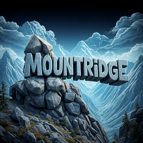 write the word MOUNTRIDGE