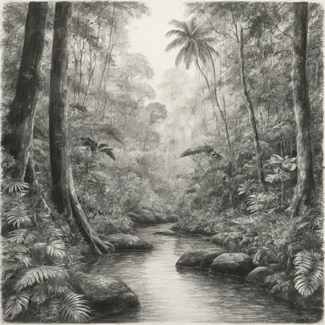 rainforest drawing