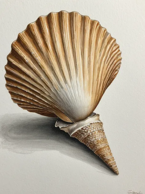 seashell drawing