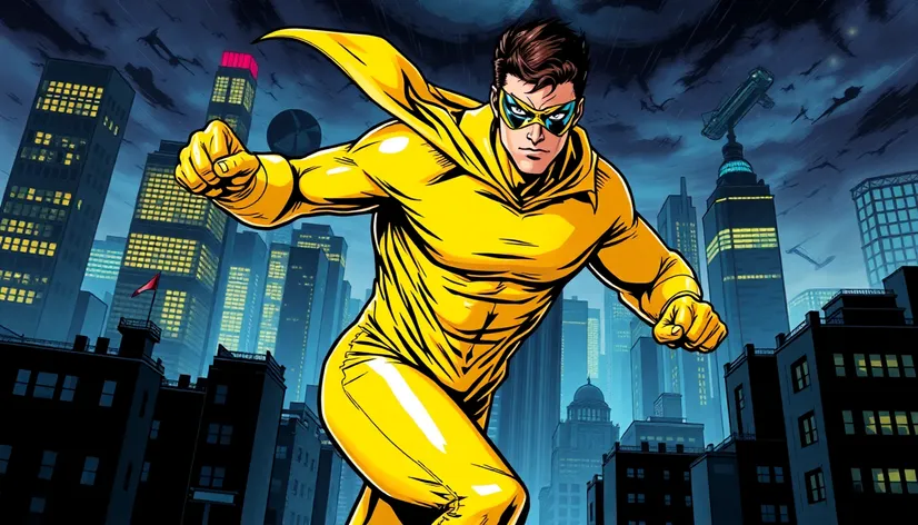 yellow super hero