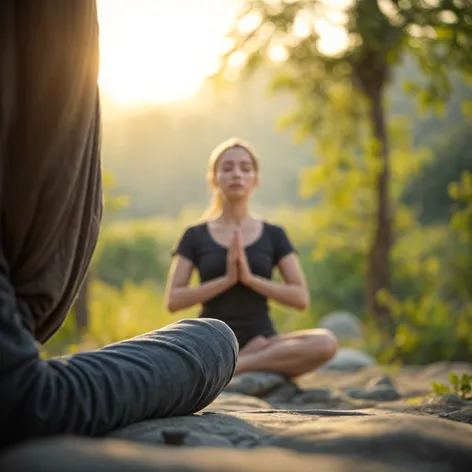 person meditating