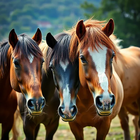 horses with a fringe