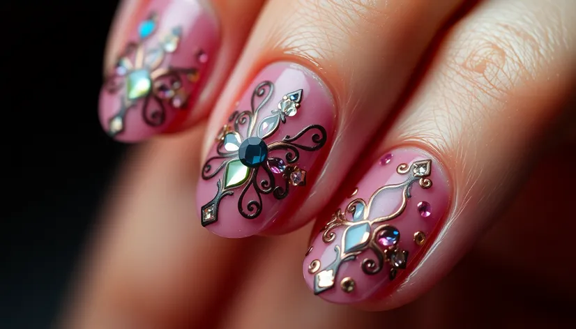 nail art oval