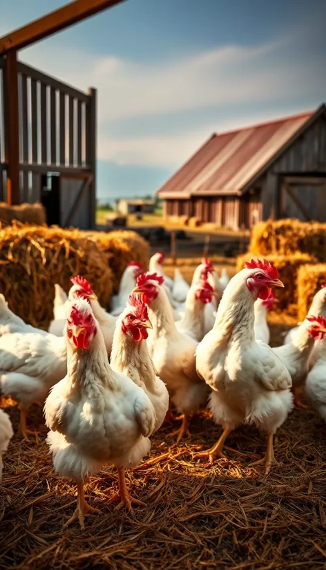 white chickens