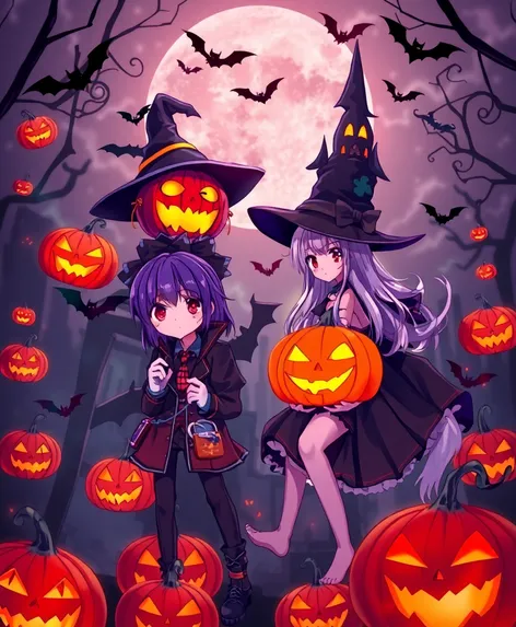 anime halloween images