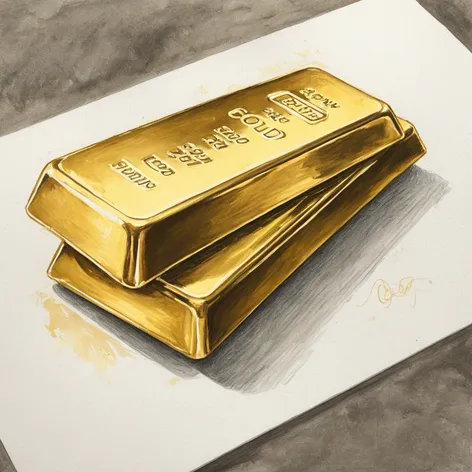 gold bar drawing