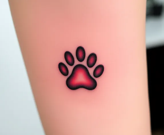 cat and paw print