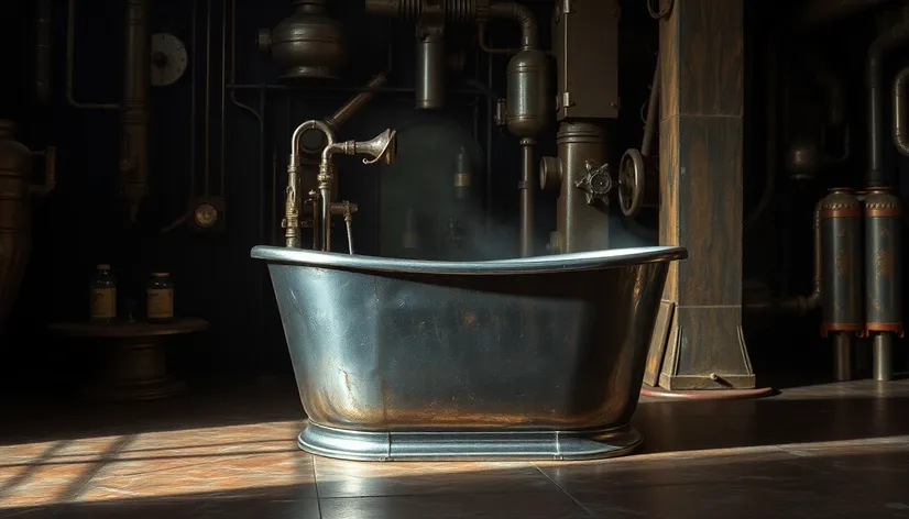 metallic tub